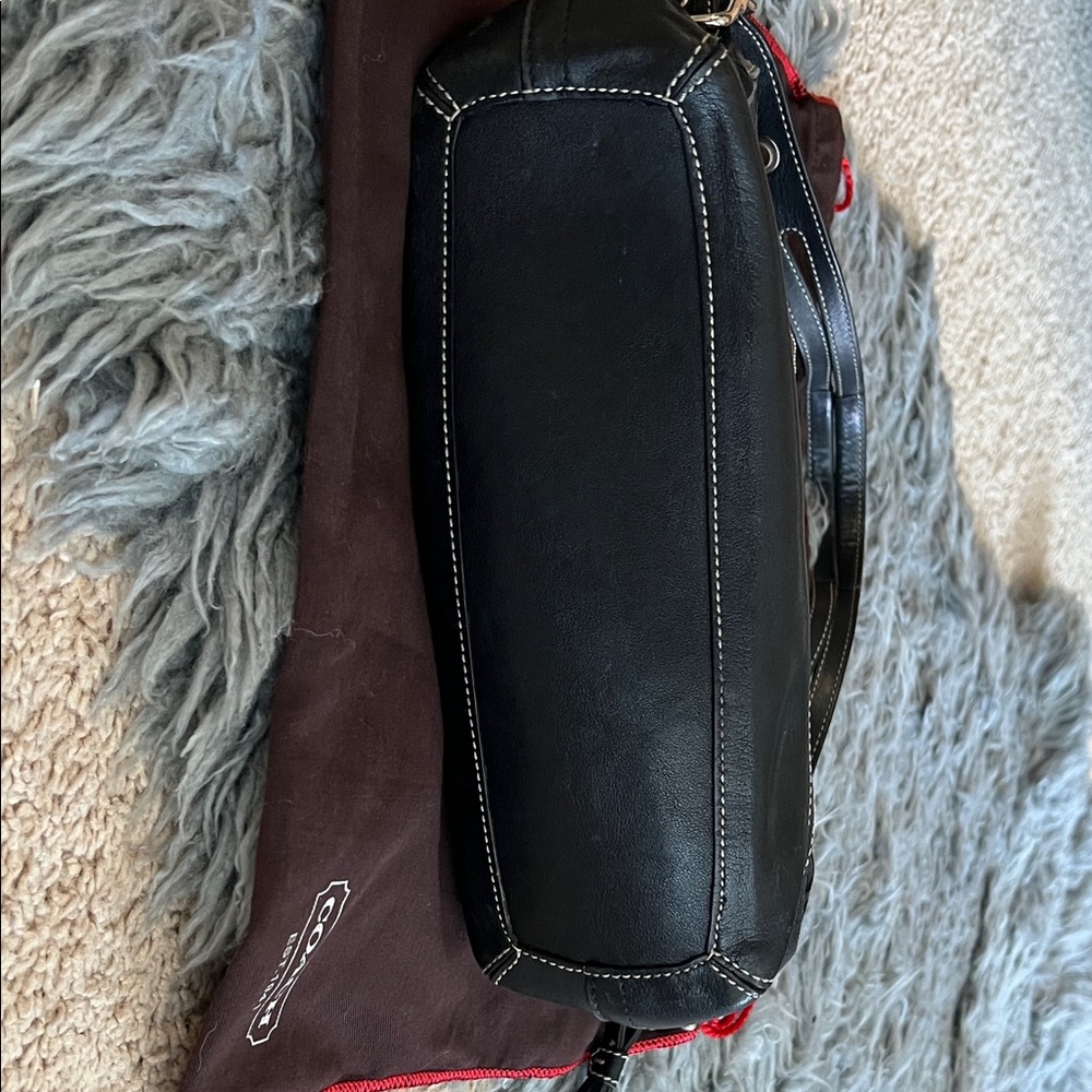 Coach Black Leather Shoulder Bag - Picture 3 of 5